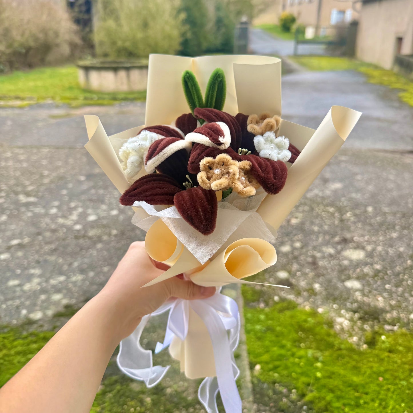 Petit bouquet de fleurs « Brown »