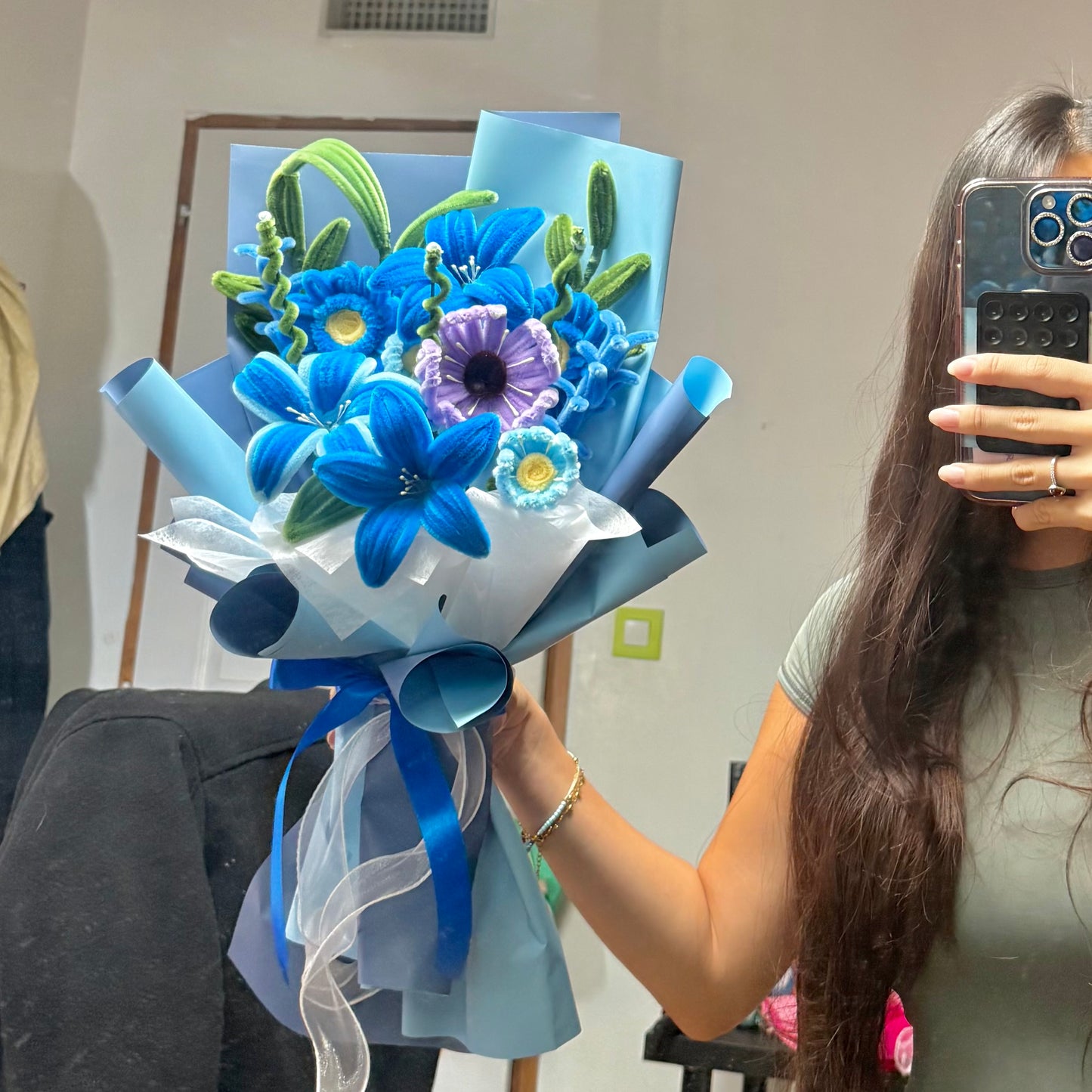 Bouquet de fleur « Indigo »