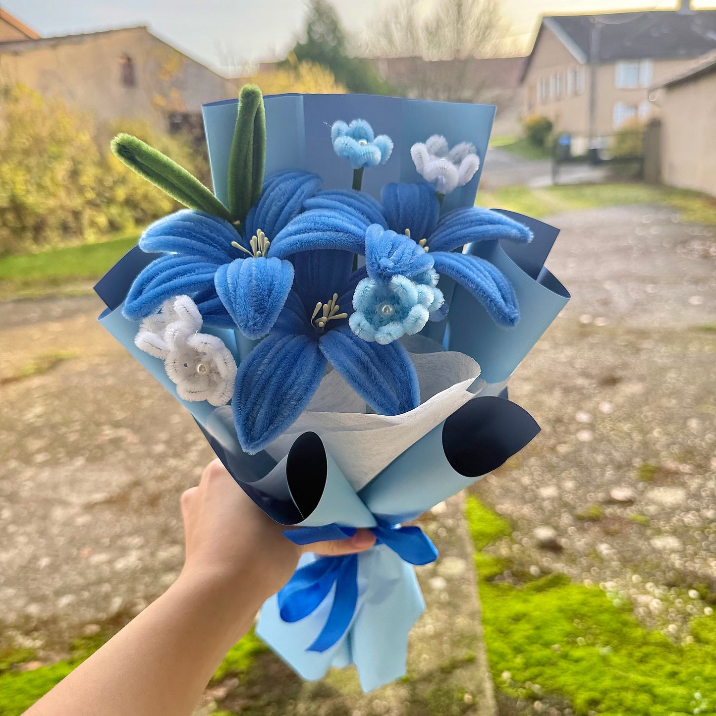 Mini bouquet « Blue »