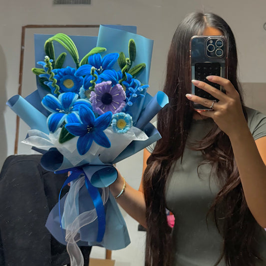 Bouquet de fleur « Indigo »